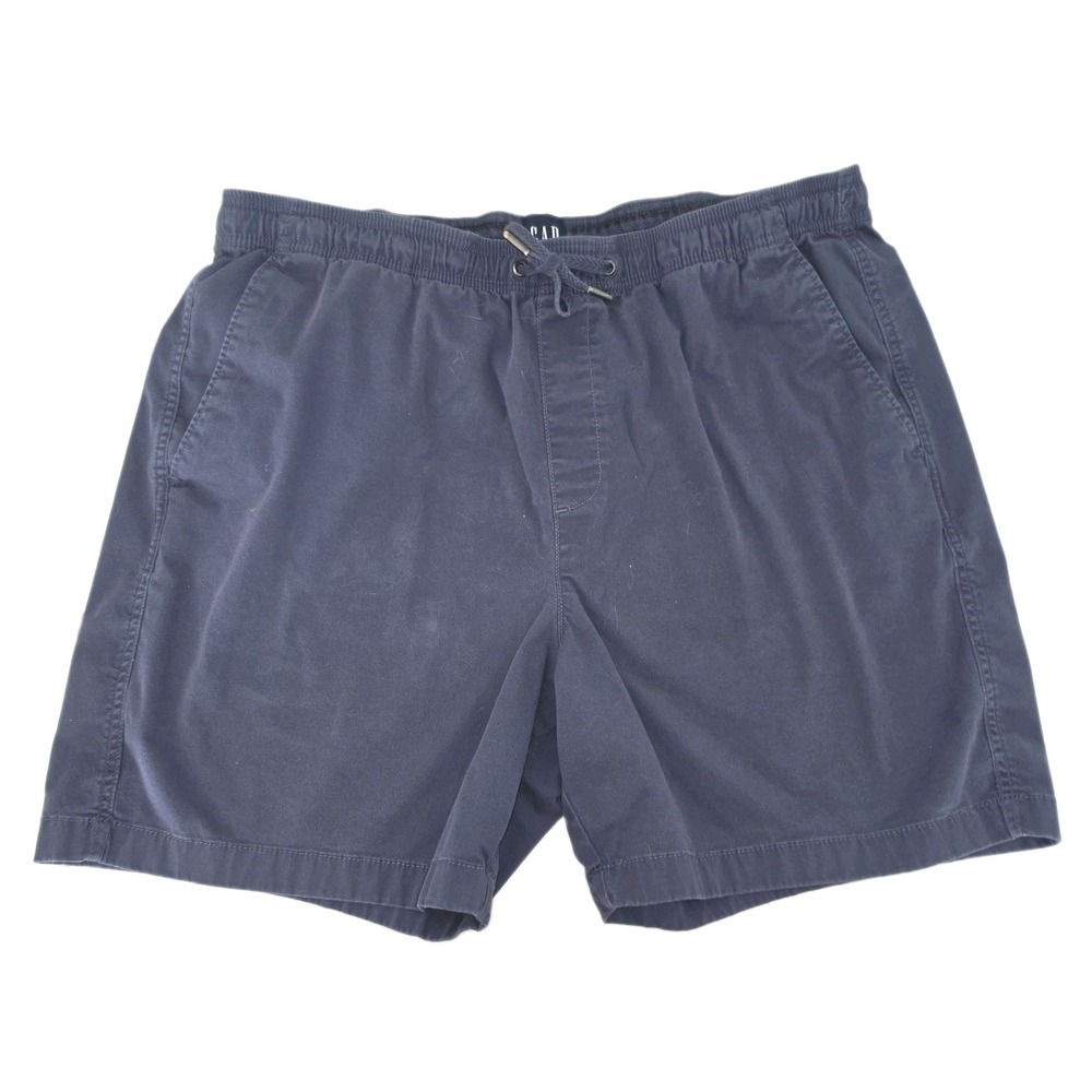 Gap Men's XL Easy Short 8" Inseam Blue Drawstring Cotton Preppy Casual